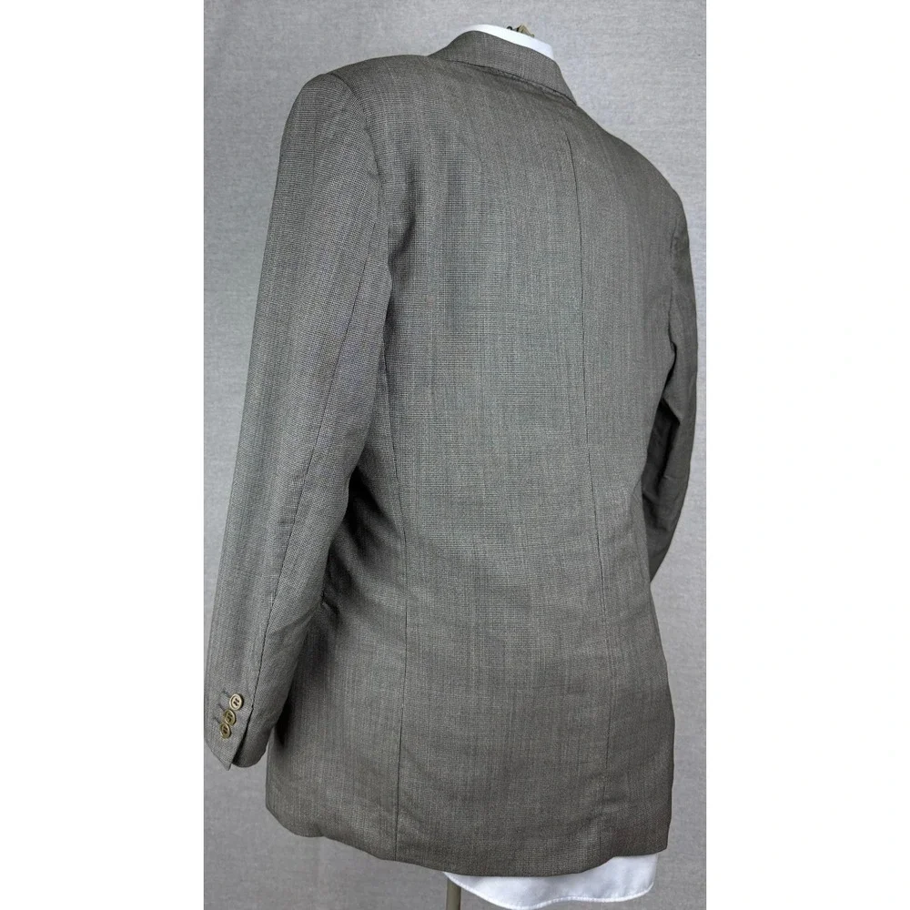 Canali Milano Mens Gray‎ Wool 2 Piece Suit Cerruti Fabric 34x29 Made in Italy